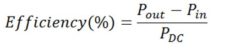 image of power added efficiency equation